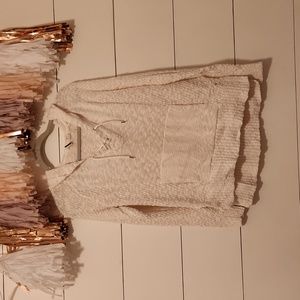 Light Weight Lace Neck Hoodie